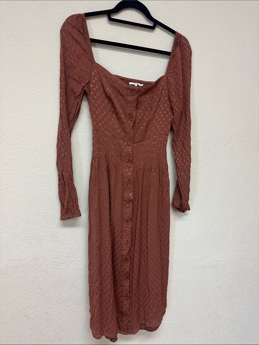 Tularosa womans Brown Boho midi Dress size S - Picture 2 of 4